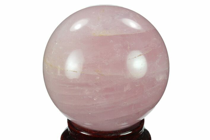 Polished Rose Quartz Sphere - Madagascar #133783